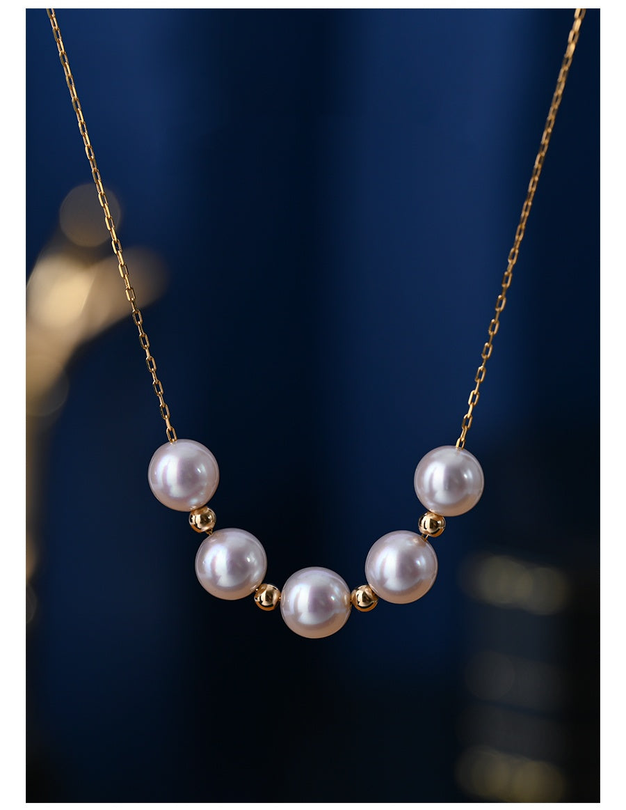 Sky Star Pearl | 18K Gold Pearl Necklace