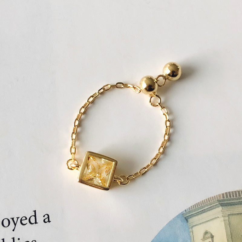 Fancy Gem Ring | S925 Sterling Silver with Synthetic Gemstone