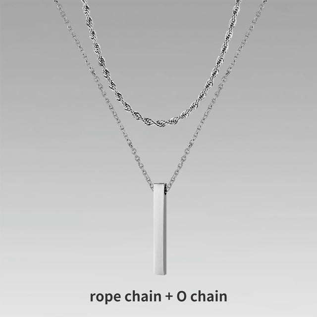 Men’s Crystal Chain Necklace | Stylish Gift Jewelry for Men & Boys
