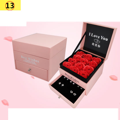 Sterling Silver Love Necklace & Earrings Set | Elegant Women’s Jewelry