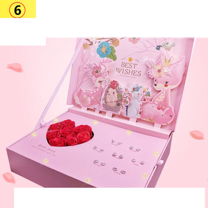 Sterling Silver Love Necklace & Earrings Set | Elegant Women’s Jewelry