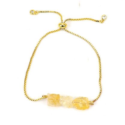 Stonecurrent — Raw Gemstone Adjustable Chain Bracelet | Heirloom Collection