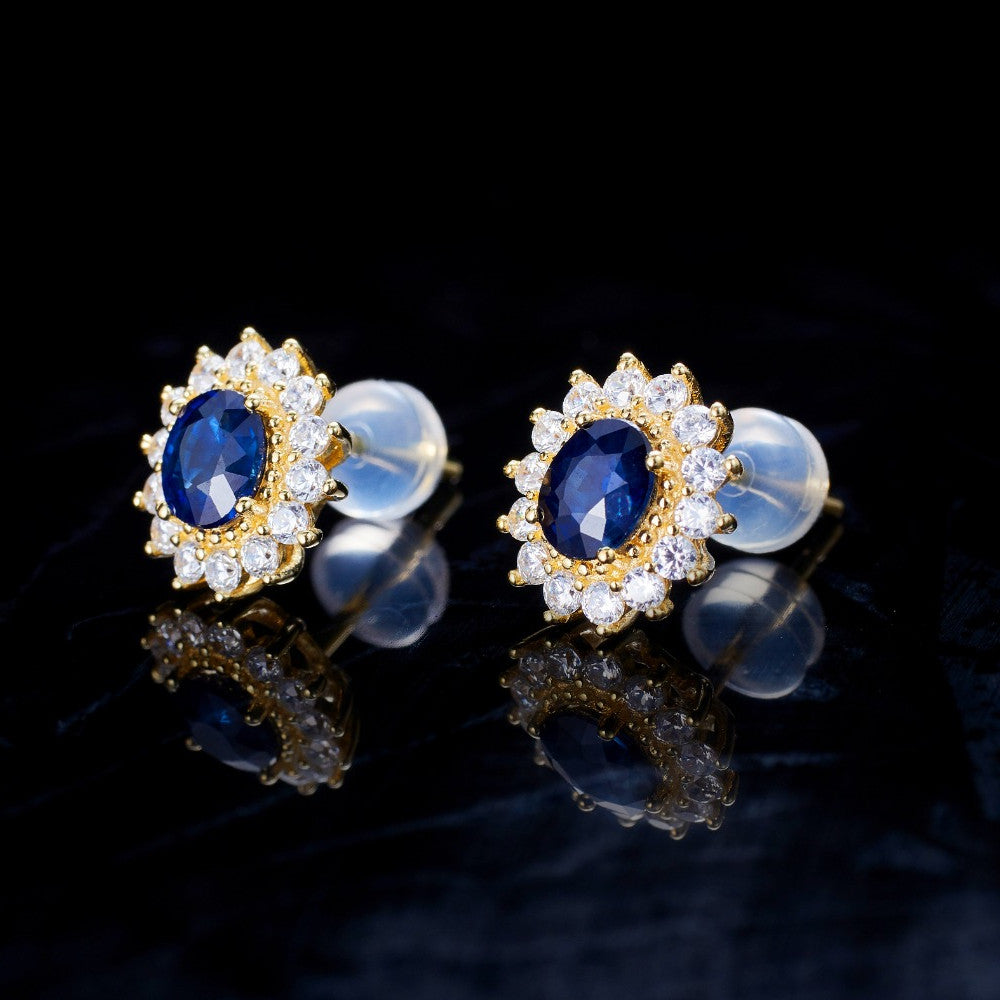 Silver Light Luxury  Ruby Earrings  Silver Plated Gold Jewelry  Elegant Earrings  Women's Jewelry  Luxury Earrings