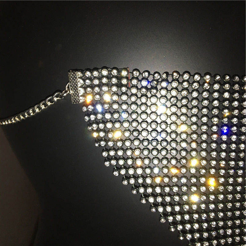 Crystal Rhinestone Face Mask | Glam Statement Festival Jewelry