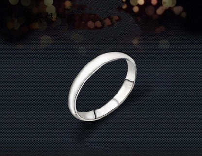 S925 Sterling Silver High-Polish Band Ring