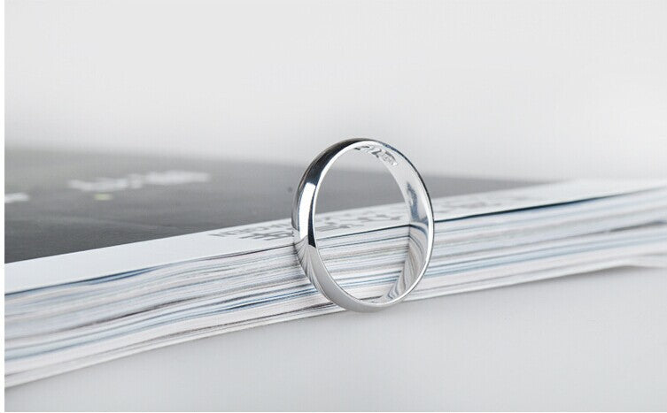 S925 Sterling Silver High-Polish Band Ring