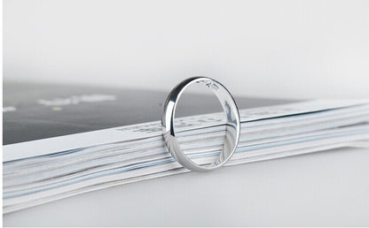 S925 Sterling Silver High-Polish Band Ring