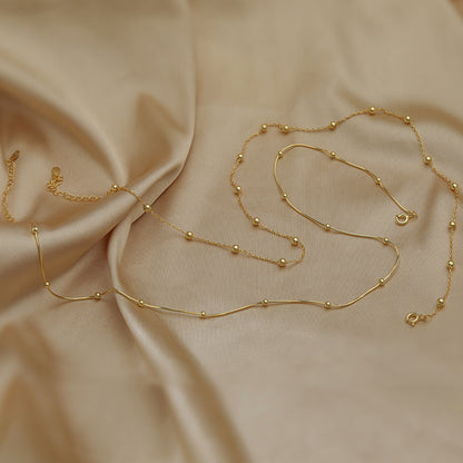 Sterling Silver Clavicle Necklace | Delicate Layering Chain