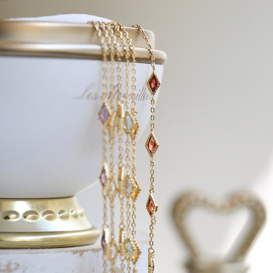 Dreams Come True™ Multi-Gem Station Bracelet | Gold-Plated 925 Sterling Silver