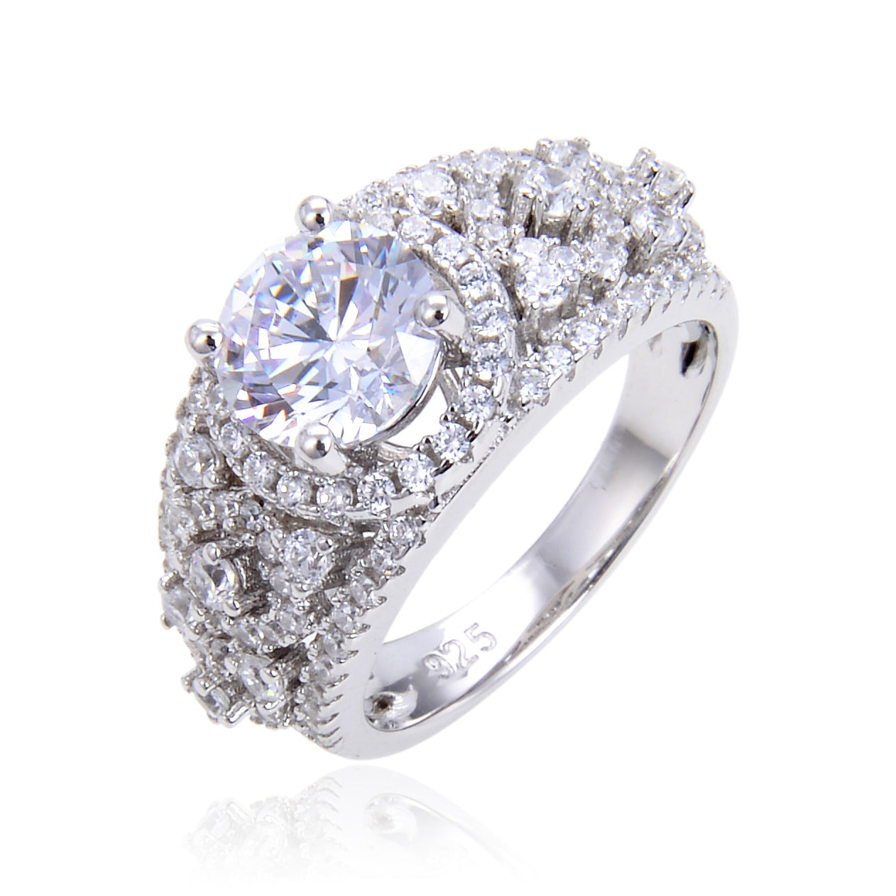 Colorful Zircon Solitaire Ring | S925 Sterling Silver