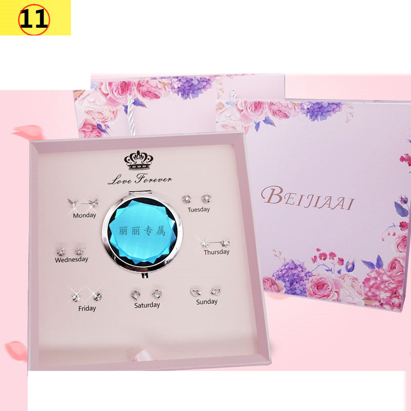 Sterling Silver Love Necklace & Earrings Set | Elegant Women’s Jewelry