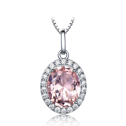 Pink Nano Gemstone Pendant | 925 Sterling Silver