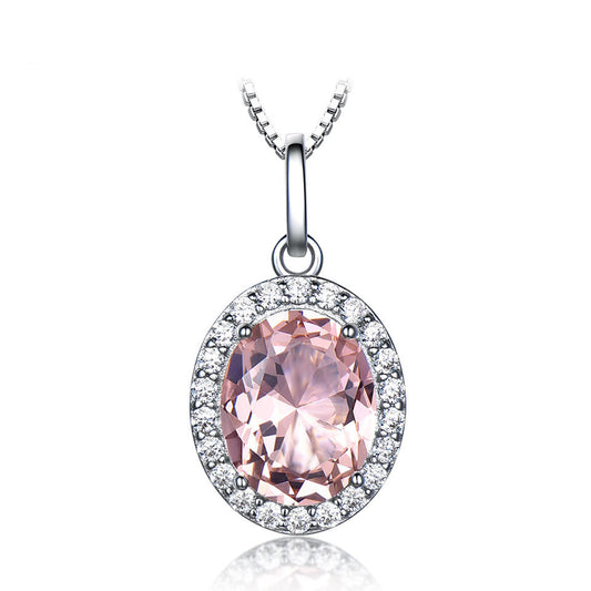 Pink Nano Gemstone Pendant | 925 Sterling Silver