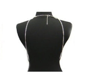 Long Layered Back Body Chain | Elegant Draped Statement Jewelry