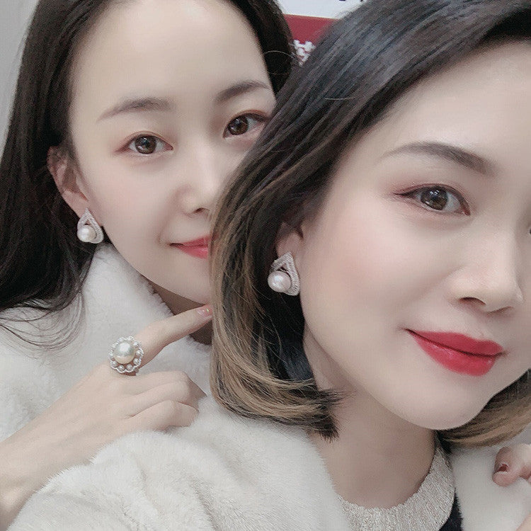 Large Freshwater Pearl Stud Earrings | Elegant Statement Pearl Jewelry