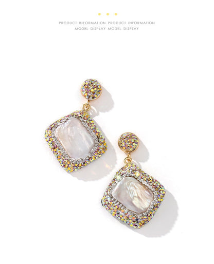 Crystal Necklace, Earring & Ring Three-Piece Jewelry Set