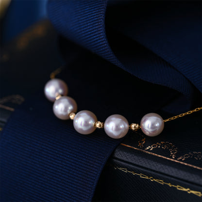 Sky Star Pearl | 18K Gold Pearl Necklace