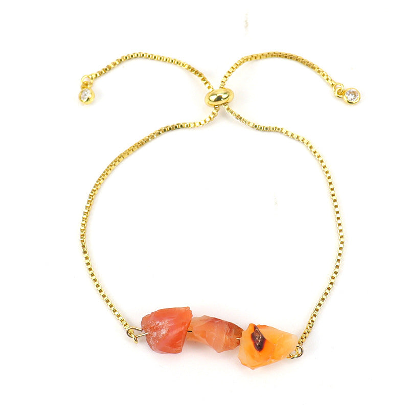 Stonecurrent — Raw Gemstone Adjustable Chain Bracelet | Heirloom Collection