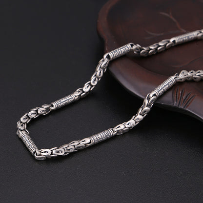 Men’s S925 Sterling Silver Thai Silver Necklace | Classic Vintage Chain