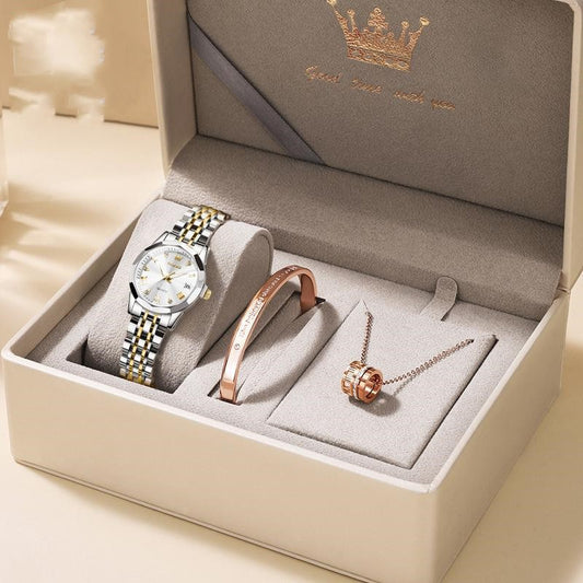 Women’s Quartz Watch Gift Box | Elegant Timepiece Gift Set