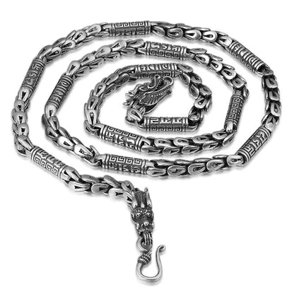 Men’s S925 Sterling Silver Thai Silver Necklace | Classic Vintage Chain