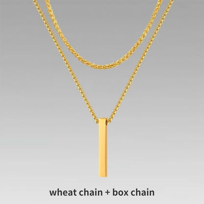 Men’s Crystal Chain Necklace | Stylish Gift Jewelry for Men & Boys