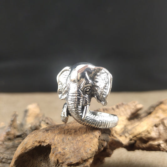 Elephant & Leopard Ring | Unisex Statement Ring for Men and Women