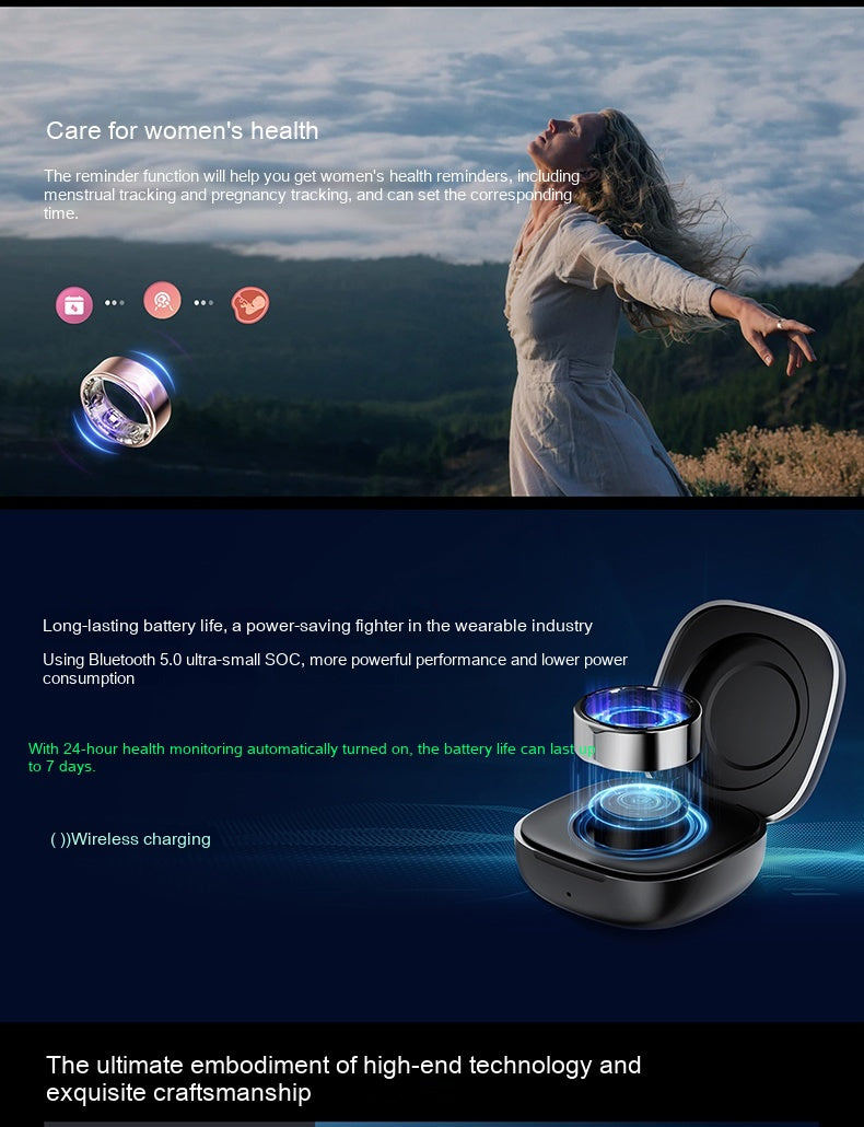 Smart Wellness Ring | Sleep, Activity & Health Insights Tracker