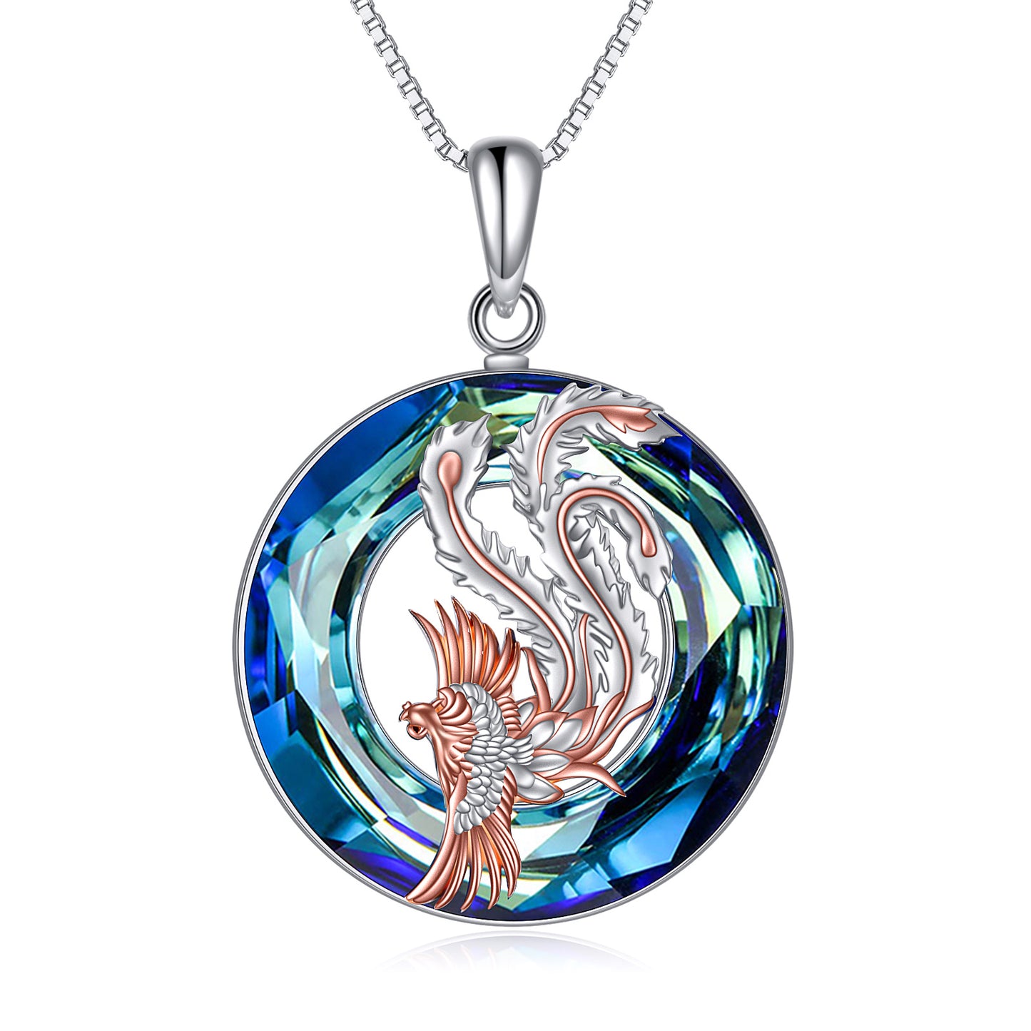Crystal Phoenix Necklace | S925 Sterling Silver Jewelry Necklaces