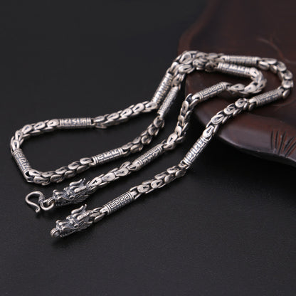 Men’s S925 Sterling Silver Thai Silver Necklace | Classic Vintage Chain