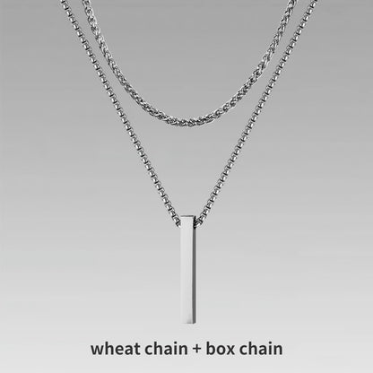 Men’s Crystal Chain Necklace | Stylish Gift Jewelry for Men & Boys