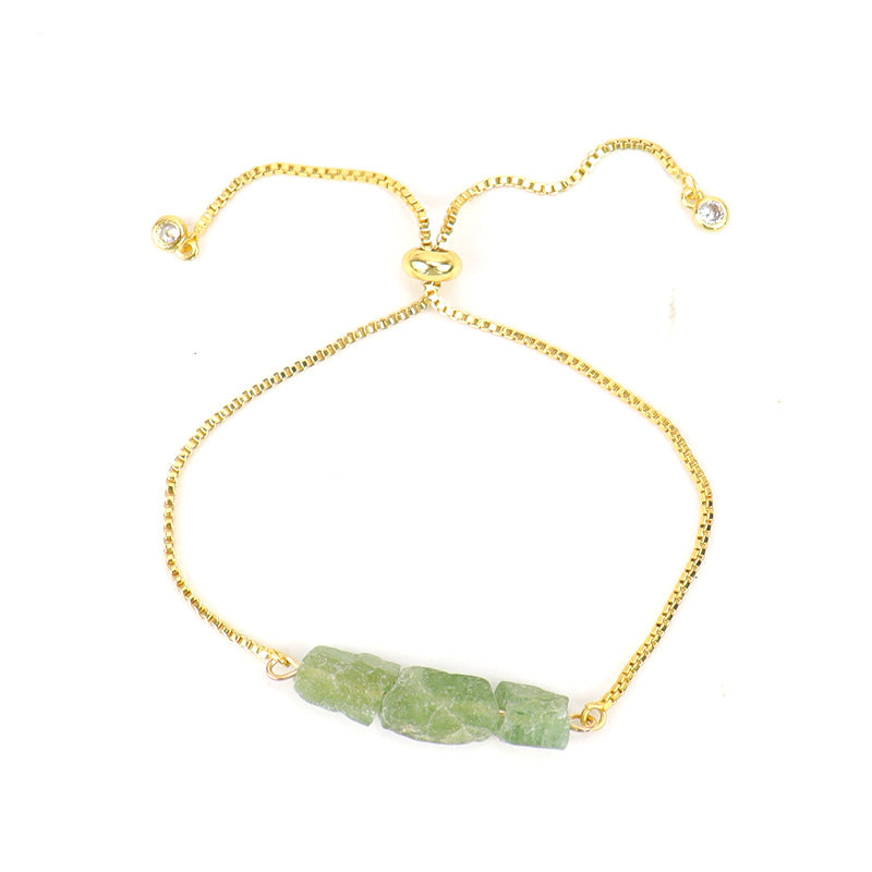Stonecurrent — Raw Gemstone Adjustable Chain Bracelet | Heirloom Collection