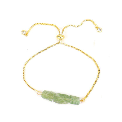 Stonecurrent — Raw Gemstone Adjustable Chain Bracelet | Heirloom Collection