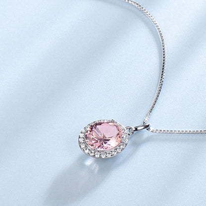 Pink Nano Gemstone Pendant | 925 Sterling Silver
