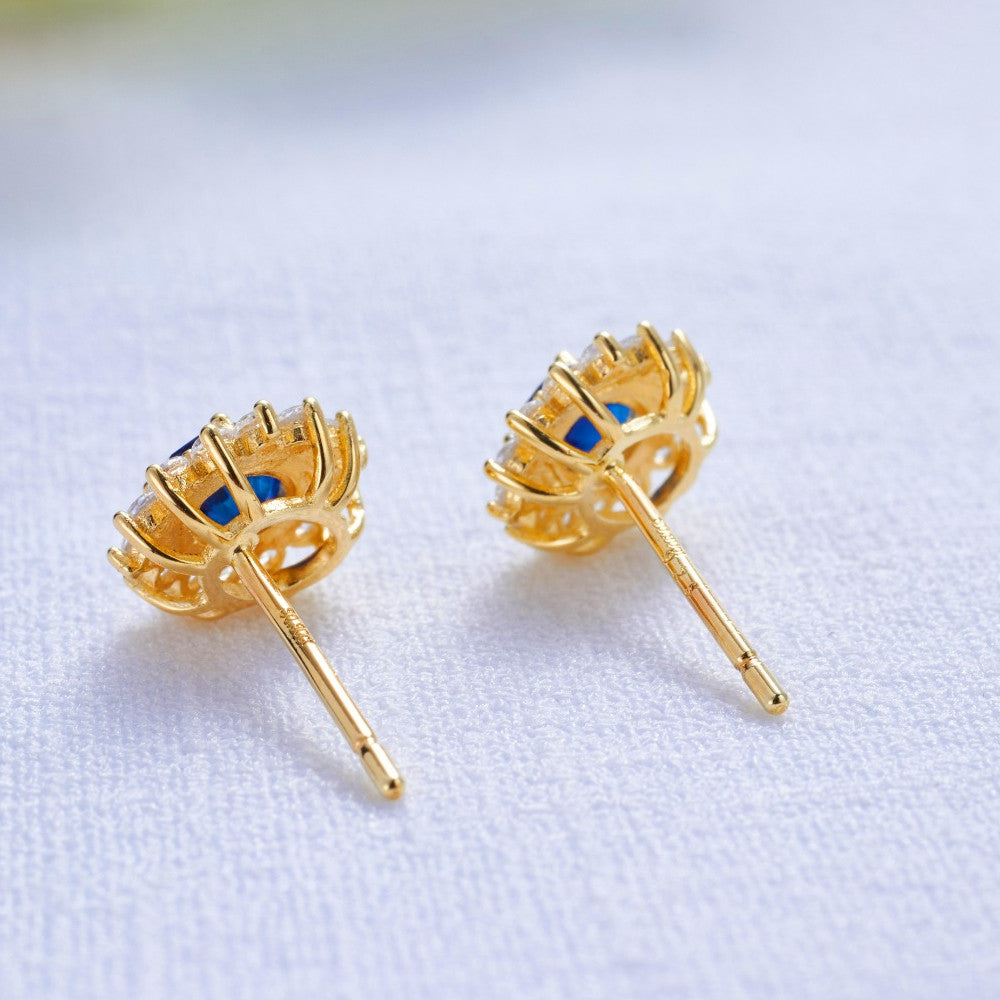 Silver Light Luxury  Ruby Earrings  Silver Plated Gold Jewelry  Elegant Earrings  Women's Jewelry  Luxury Earrings