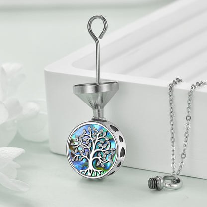 Tree of Life Memorial Urn Necklace | S925 Sterling Silver Keepsake Jewelry