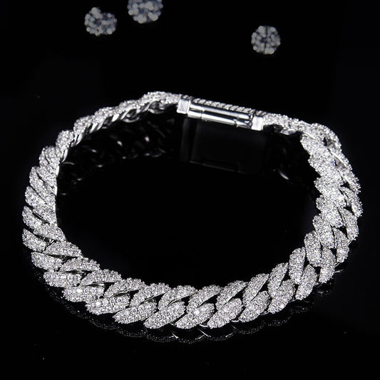10mm Solid Cuban Link Chain | 925 Sterling Silver Bracelet & Necklace