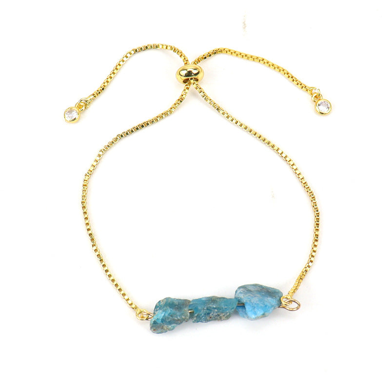 Stonecurrent — Raw Gemstone Adjustable Chain Bracelet | Heirloom Collection
