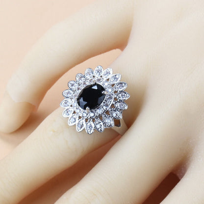 Garnet Cubic Zirconia Jewelry Set | Earrings, Necklace, Bracelet & Ring (4-Piece Gift Set)