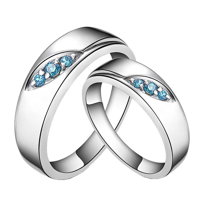 S925 Sterling Silver Kyanite Ring for Men | Couple’s Natural Stone Jewelry