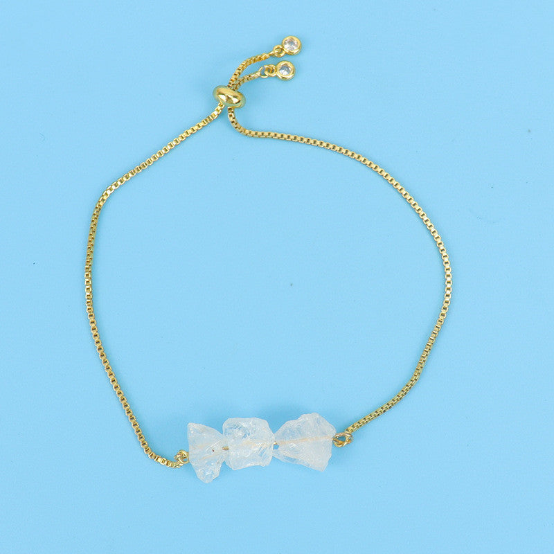 Stonecurrent — Raw Gemstone Adjustable Chain Bracelet | Heirloom Collection