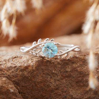 Colorful Zircon Branch Ring | S925 Sterling Silver