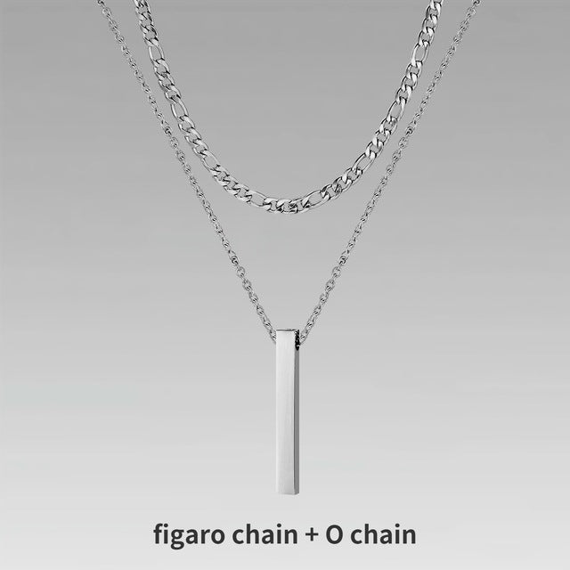 Men’s Crystal Chain Necklace | Stylish Gift Jewelry for Men & Boys