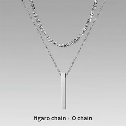 Men’s Crystal Chain Necklace | Stylish Gift Jewelry for Men & Boys