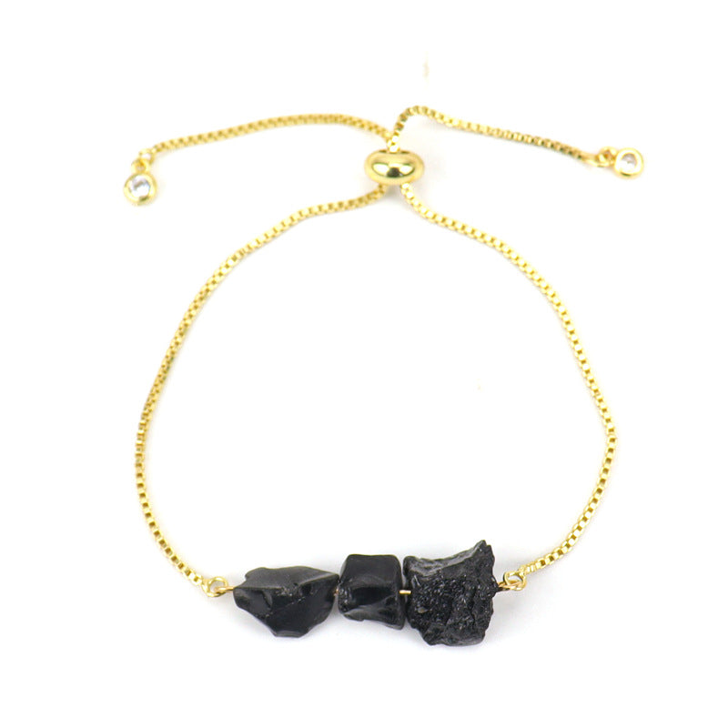 Stonecurrent — Raw Gemstone Adjustable Chain Bracelet | Heirloom Collection