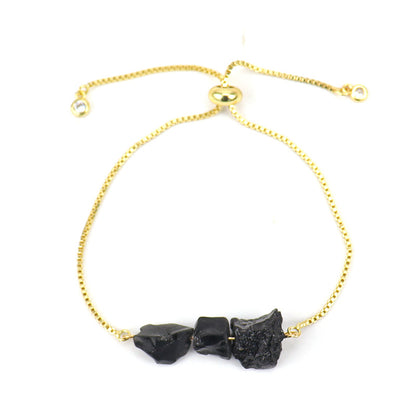 Stonecurrent — Raw Gemstone Adjustable Chain Bracelet | Heirloom Collection