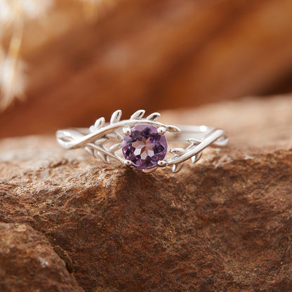 Colorful Zircon Branch Ring | S925 Sterling Silver