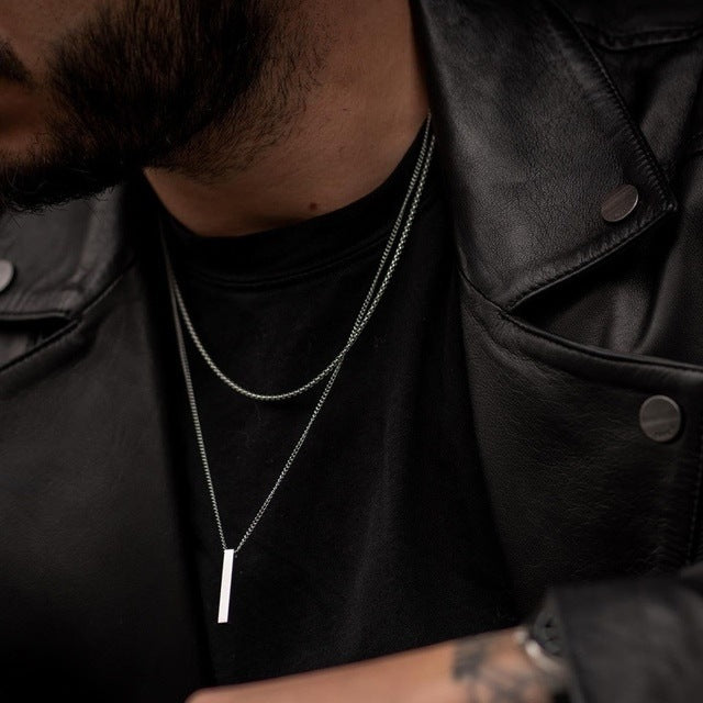 Men’s Crystal Chain Necklace | Stylish Gift Jewelry for Men & Boys