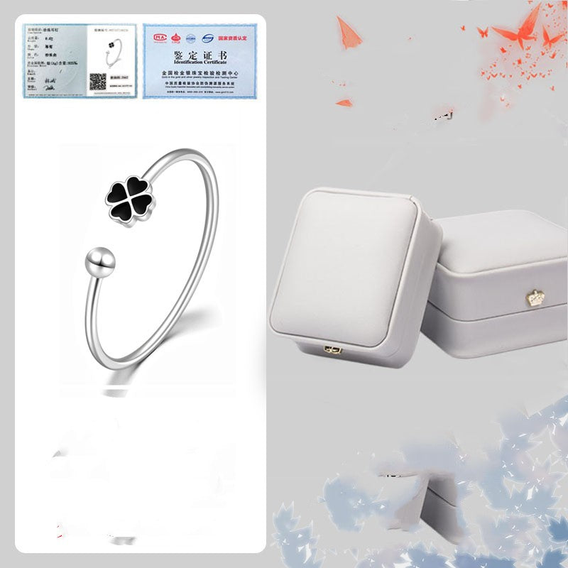 Lucky Clover Rose Bracelet | Solid 999 Silver Gift Edition