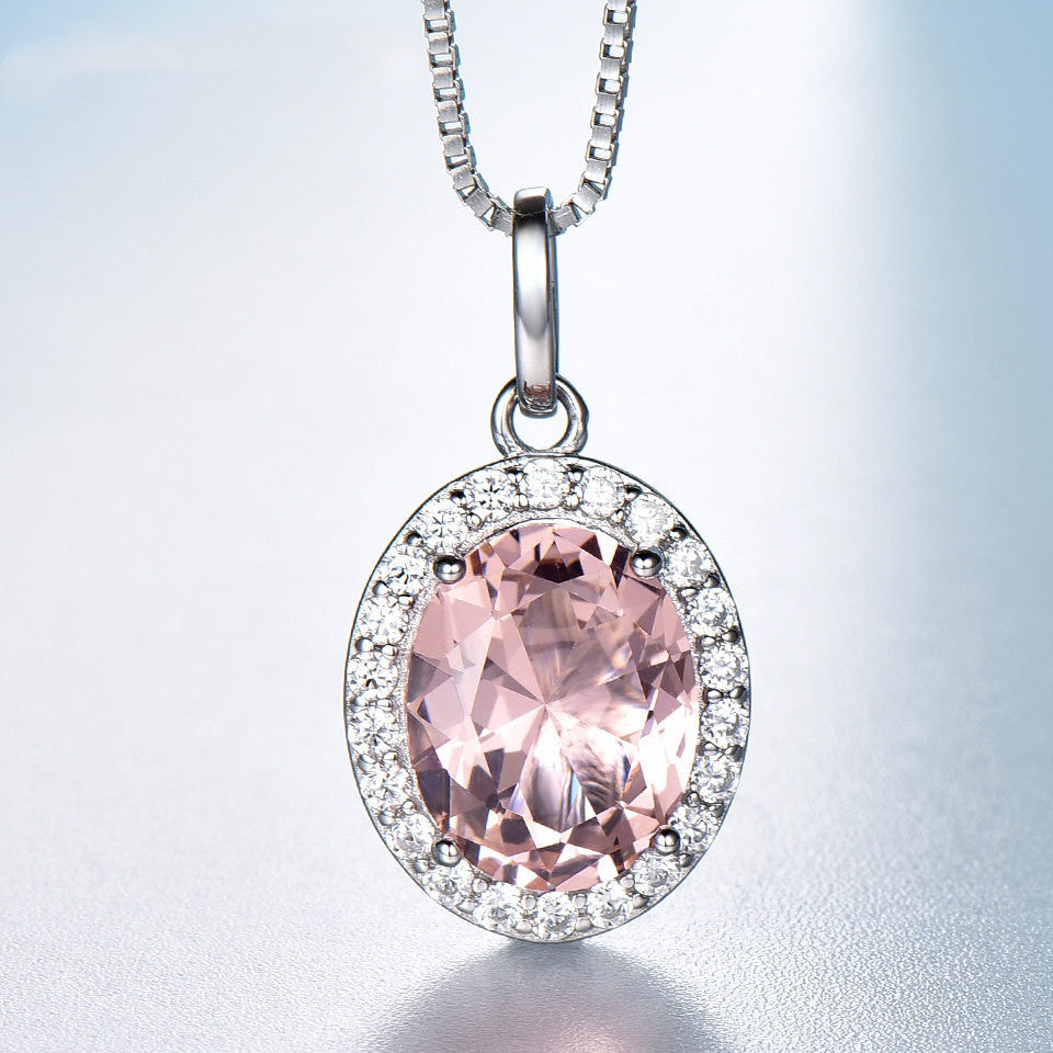 Pink Nano Gemstone Pendant | 925 Sterling Silver